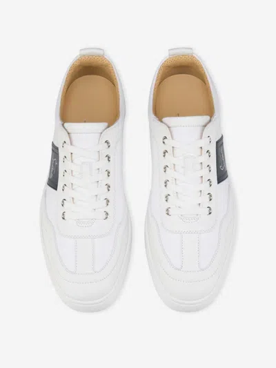 Christian Louboutin Retero Leather And Canvas Sneakers