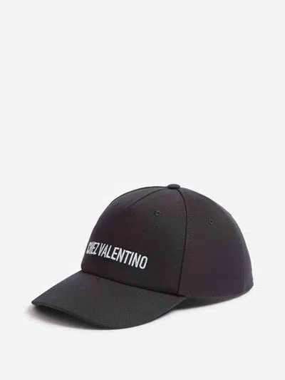 Valentino Cotton Baseball Cap With Embroidery