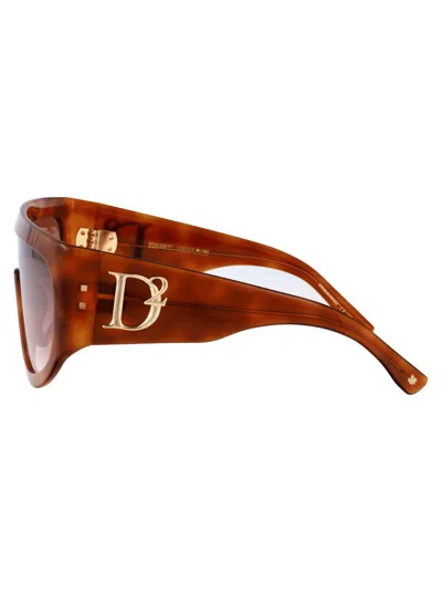 Dsquared2 Havana 2 Acetate Sunglasses In Brown