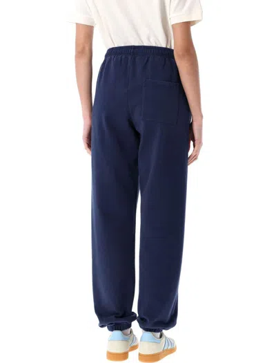 Sporty And Rich Vendome Embroidered Cotton-jersey Track Pants