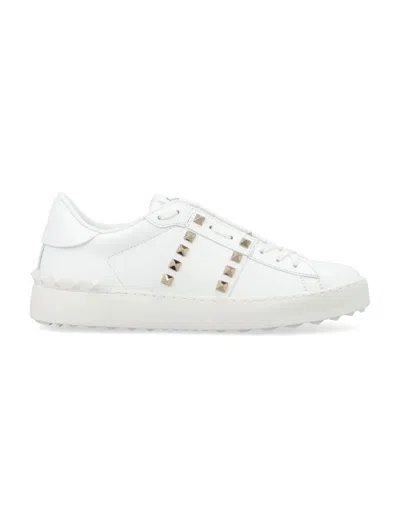 Valentino White Rockstud Untitled Sneakers