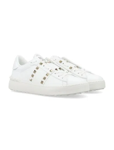 Valentino White Rockstud Untitled Sneakers