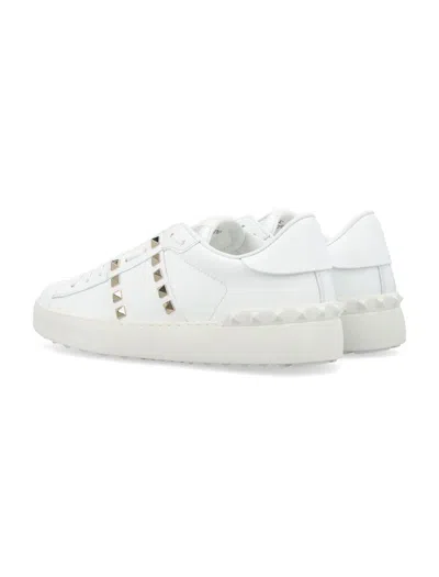 Valentino White Rockstud Untitled Sneakers