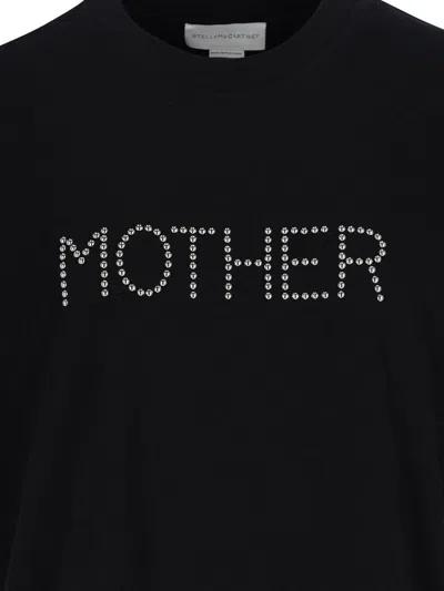 Stella Mccartney Crew Neck Studded Lettering Top