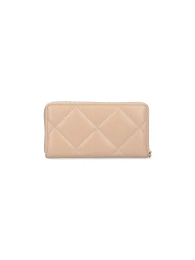 Tory Burch Kira Continental Zip Wallet In Neutral
