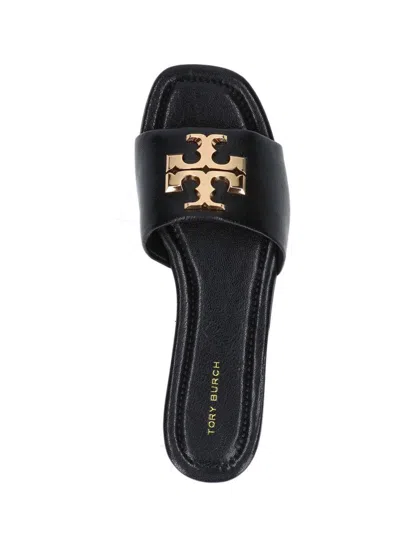 Tory Burch Open Toe Flat Sole Gold-tone Hardware