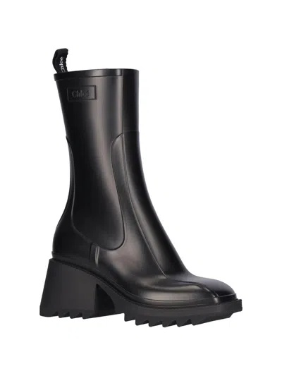 Chloé Black Betty Boots In Black