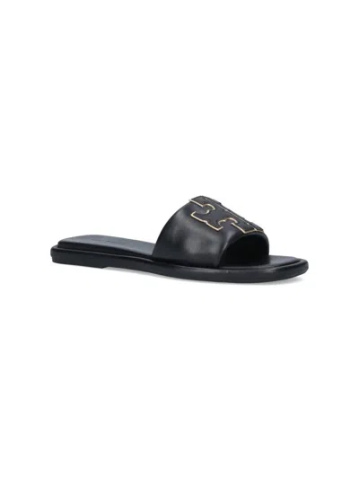 Tory Burch Tt Band Slide In Black