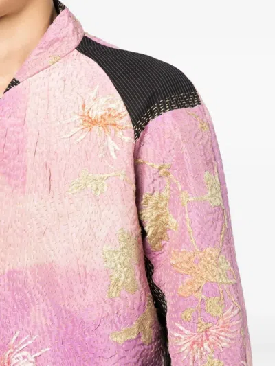 FLORAL-EMBROIDERED BOMBER JACKET