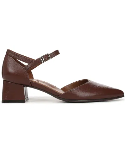 Naturalizer Women's Maddox Block Heel Ankle Strap Pumps In Brown