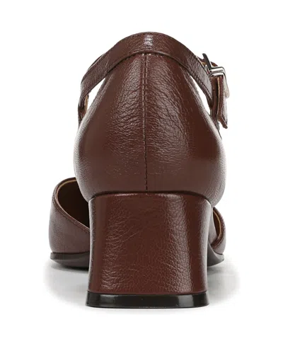 Naturalizer Women's Maddox Block Heel Ankle Strap Pumps In Brown