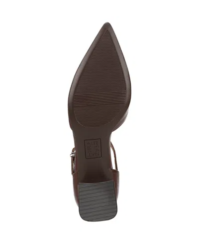 Naturalizer Women's Maddox Block Heel Ankle Strap Pumps In Brown