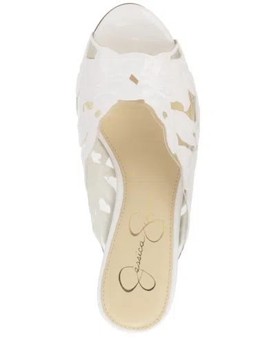 Jessica Simpson Women's Justera Cutout Floral Mules