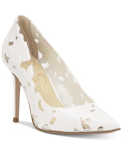 Jessica Simpson Women's Erinia Cutout Floral Pumps