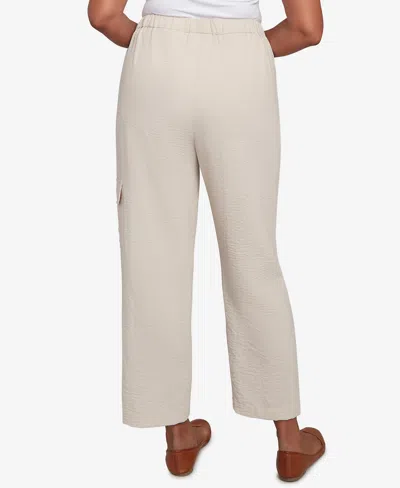 Alfred Dunner Copper Canyon Womens Plus Straight Ankle Pant In Neutral