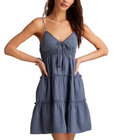 Lucky Brand Women's Cotton Tiered Babydoll Mini Dress