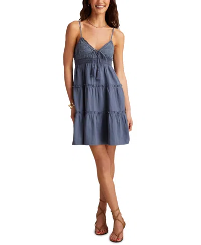 Lucky Brand Women's Cotton Tiered Babydoll Mini Dress