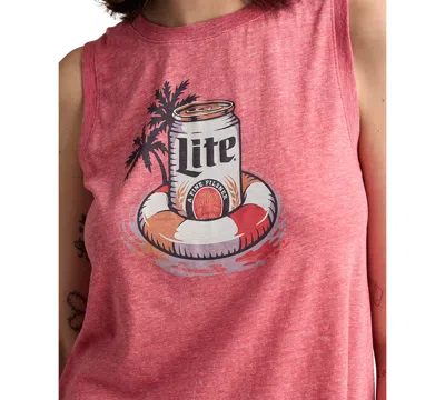 Lucky Brand Women's Miller Lite Floaty Tank In Pink