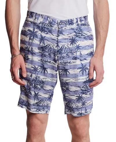 Paisley & Gray Men's Felix Slim Fit Printed 8-1/2" Shorts In Blue