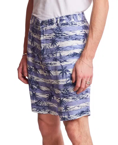 Paisley & Gray Men's Felix Slim Fit Printed 8-1/2" Shorts In Blue