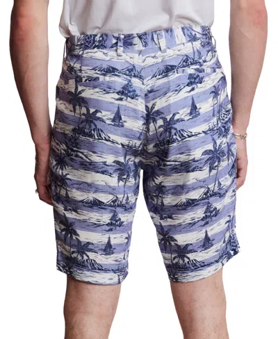 Paisley & Gray Men's Felix Slim Fit Printed 8-1/2" Shorts In Blue