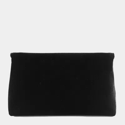 Tom Ford Black Velvet And Viscose Shoulder Bag