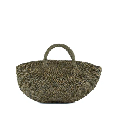 Ibeliv Green Raffia Ela Bag