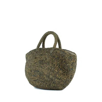Ibeliv Green Raffia Ela Bag