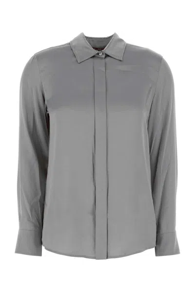 Max Mara Camicia Baden In Raso Stretch Carta Da Zucchero  Donna