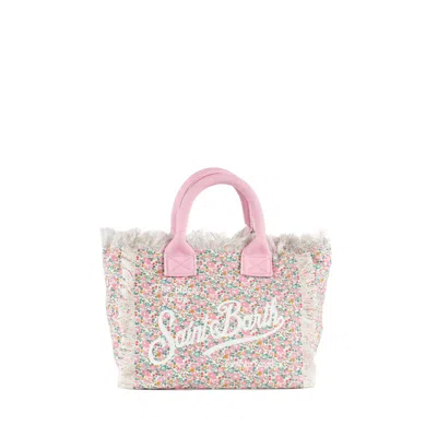 Mc2 Saint Barth Colette Cotton Canvas Bag With Betsy Ann All Over Print