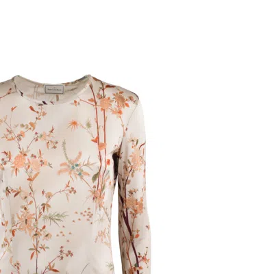 Pierre-louis Mascia Silk Dress With Delicate Floral Pattern Print