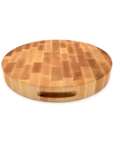 Jk Adams Professional Series 16in Maple Round End Grain Cutting Board
