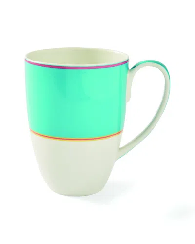 Spode Set Of 4 Kit Kemp Turquoise Mugs