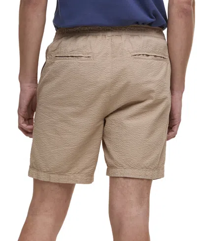 Barbour Seersucker Relaxed Fit Drawstring Shorts In Neutral