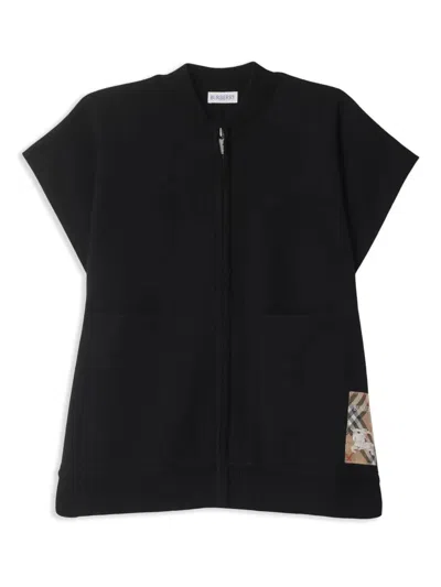 Burberry Check Label Wool Blend Cape