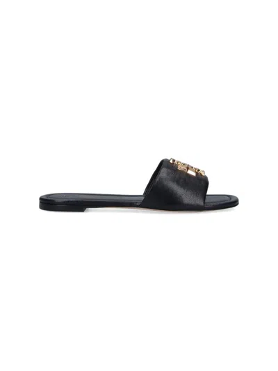 Tory Burch Open Toe Flat Sole Gold-tone Hardware
