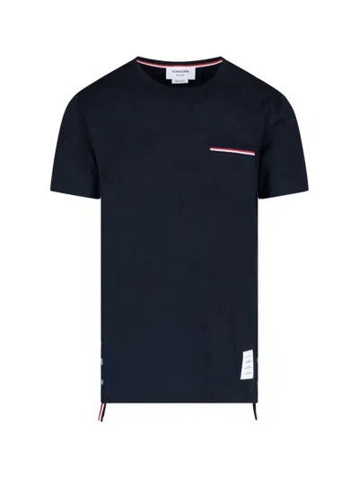 Thom Browne Jersey Cotton Short Sleeve Pocket Tee