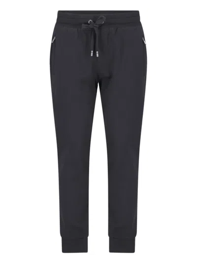 Dolce & Gabbana Logo Track Pants In Black
