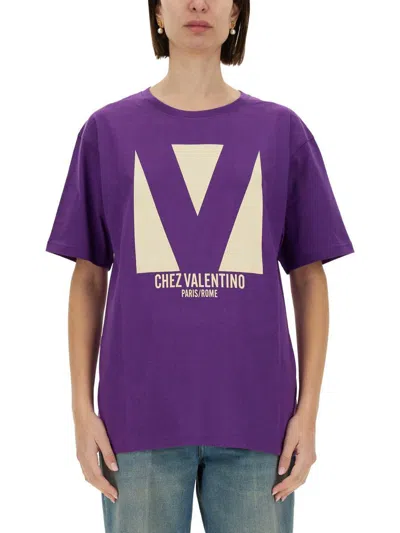 Shop Valentino "chez  Garavani" Print T-shirt