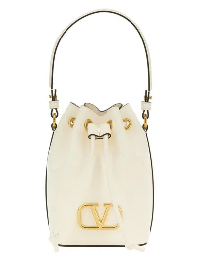 Valentino Mini Vlogo Signature Bucket Bag With Top Handle