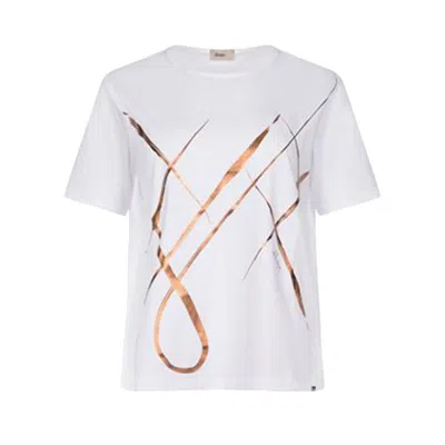 Herno White Cotton Blend T-shirts And Polos