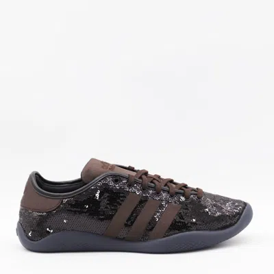 Adidas Originals By Wales Bonner Lo Pro Sequin Sneakers In Black Fabric