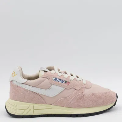 Autry Low Sneaker With Suede Panels And Rubber Sole