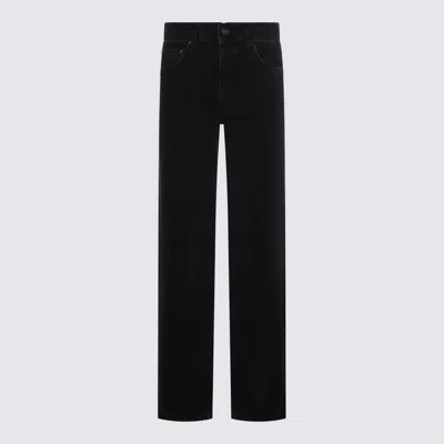 Anine Bing Logo-patch Wide-leg Jeans