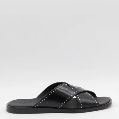 Church's Oriyah Leather Stud Crisscross Sandals