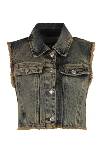 SPORTMAX SPORTMAX SCIRE DENIM VEST 