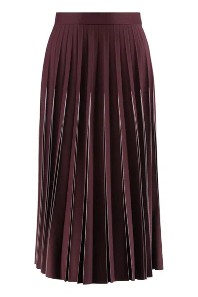 Bottega Veneta Flared High-waisted Midi Pleated Skirt