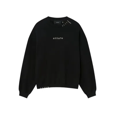 Axel Arigato Soft Cotton Loop Sweatshirt With Iconic Monogram In Blue