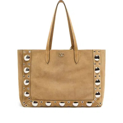 Valentino Nellcote Large Suede Leather Tote