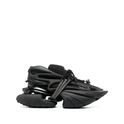 Balmain Unicorn Leather Low-top Sneakers